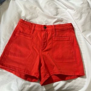 Red shorts.